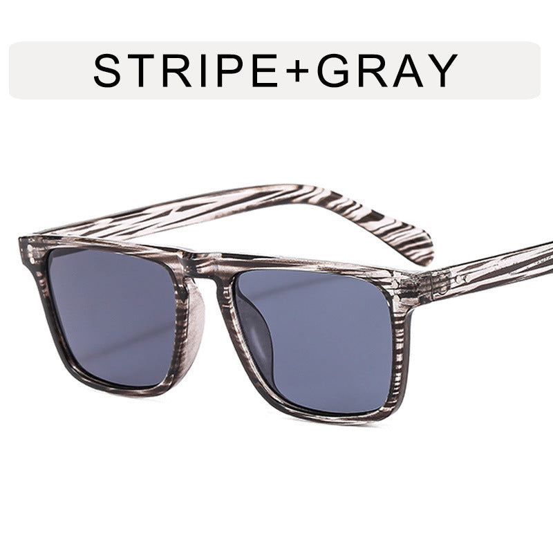Wholesale Small Square Frame Retro Rice Nail PC Men's Sunglasses